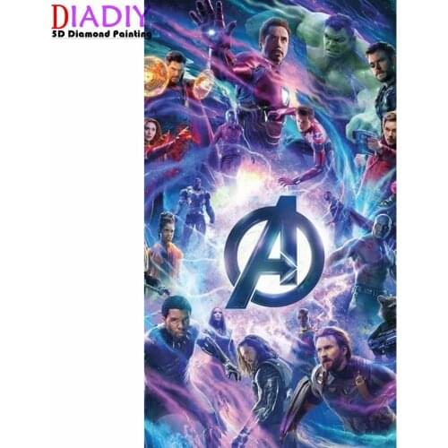 Diy 5D Avenger Super Hero Diamond Painting Cross Stitch Diamond Embroidery Pattern Full Drill Mosaic Home Decor Gift Art