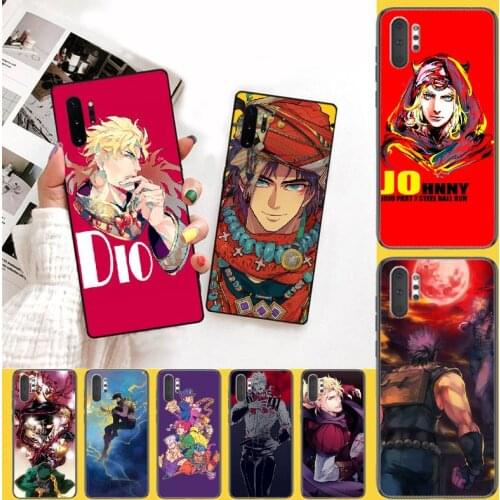 PENGHUWAN JoJo Jonathan Joestar Cover Black Soft Shell Phone Case for Samsung Note 3 4 5 7 8 9 10 pro M10 20 30