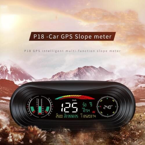 Digital Car Vehicle Smart GPS Slope Meter Gradient Inclinometer Speedometer