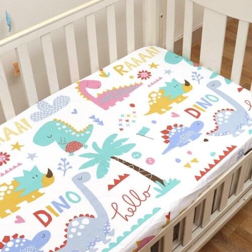 Baby Mattress Protector Crib Sheets Cot Bed Set Newborn Cradle Bassinet Travel Bed Toddler Boys Girls Crib Bedding Set 110x60cm