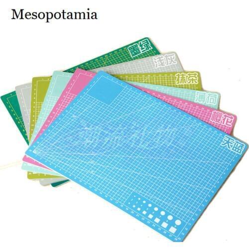 DIY 6Color Cutting Mats Scrapbooking Paper Pad A4 Paper Cutting Plate Office School Cutting Supplies Cutting Mats Model Tool