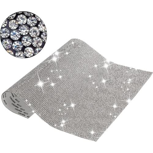 DIY Car Diamond Sticker Self-adhesive Crystals Rhinestones Car Decor Switch Steering Wheel Decorative Decal Styling Accessories