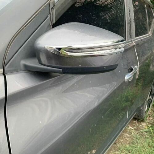 For Nissan Kicks 2021 2022 ABS Chrome Side Door Rearview Mirror Strip Cover Trim Car Accessories