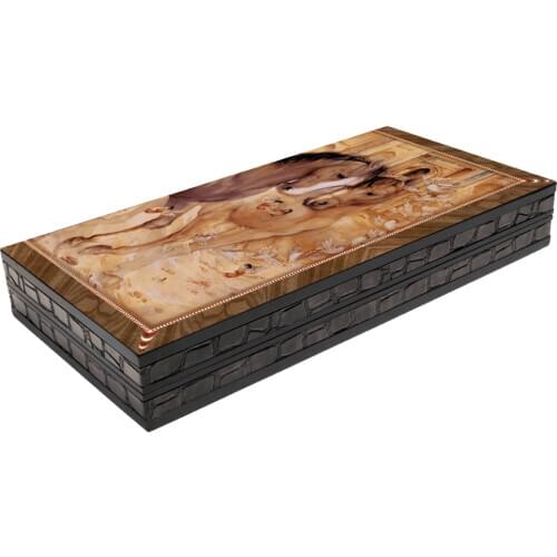 Fantastic Wooden Backgammon Steed Big size