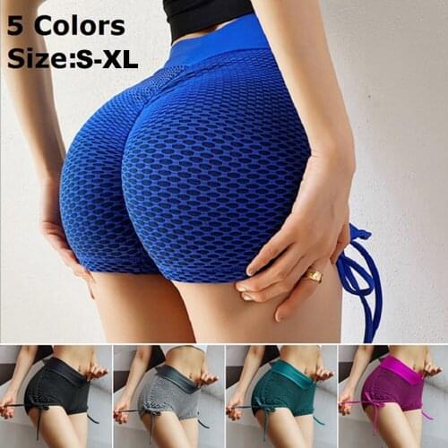 KIWI RATA Women Bubble Butt Workout Biker Shorts Scrunched Booty Tummy Control High Waisted Gym Yoga Shorts Sexy Hot Pants