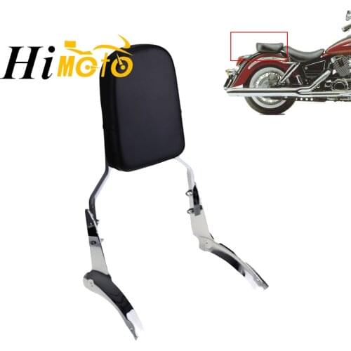 Motorcycle Rear Passenger Sissy Bar Backrest Cushion Pad Kit For Honda Shadow Aero 1100 1998 1999 2000 2001 2002 98 99 00 01 02