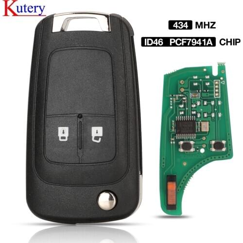 Kutery G4 -AM433TX Vehicle Remote key suit for opel /Vauxhall Corsa d suit (2007 +,Meriva 2010 + with pcf7941 chip