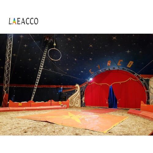 Laeacco Photo Backdrops Baby Circus Cruise Party Play Stage Child Portrait Photo Backgrounds Photographic Backdrops Photo Studio