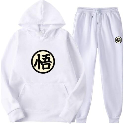 Fashion Mens Hoodies 2021 Spring Autumn Male Casual Hoodies Sweatshirts Mens Solid Color Hoodies Sweatshirt Tops+Pants