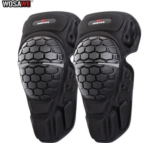 WOSAWE Motocross Knee Pads Riding Motorcycle Knee Protector Shin Brace Protective Guard Knee Protecive Gear Sports Kneepads