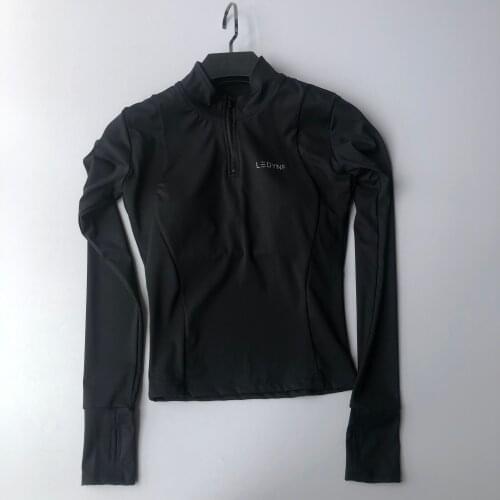 Autumn womens sports running long-sleeved gym quick-drying tops womens breathing yoga jackets winter jackets sports tops with