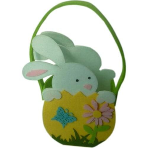 Easter Bunny Bag Rabbit Gift Basket Shopping Tote Seasonal Party Decoration