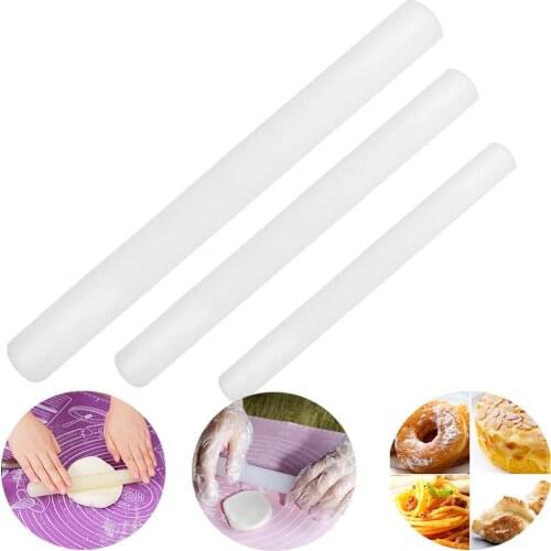 23cm 30cm 33cm 50cm Plastic Dough Roller Handmade Pin Sugar Cake Dough Roller Stick DIY Bakeware Rolling Pin Pastry Baking Tool