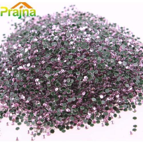 Prajna SS6 7200pcs 1.5mm Rhinestone Applique Decorations Wedding Dress Hot Fix Rhinestone Beads Rhinestone For Clothes F