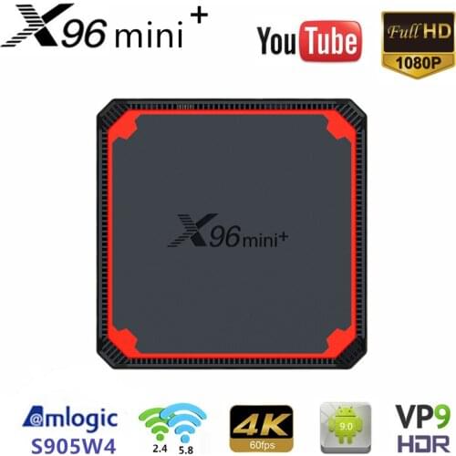 Amlogic S905W4 Android 9.0 TV Box X96 Mini Plus Quad Core A53 Dual Wifi 4K Set Top Box Google Voice Youtube X96Mini