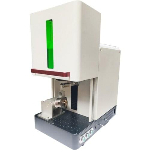 Raycus/JPT Mopa Color Enclosed Fiber Laser Marker/Marking/Engraving Machine 20W 30W 50W with Cover