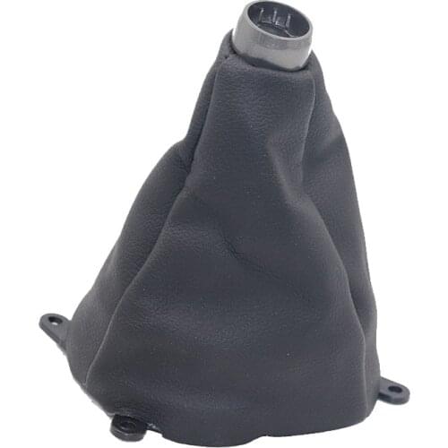 Manual shift Shifter Boot pu cuero cosido para for Honda Civic Si 2006-2011 negro gear shift gaitor cover