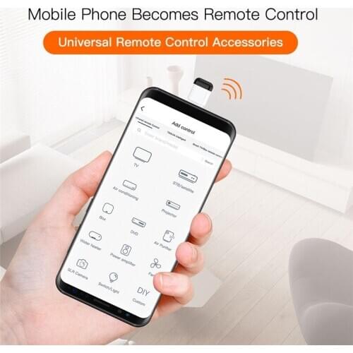 Universal Mobile Phone IR Infrared Remote Control With Micro USB Type-C Connectors For IR enabled Devices Air Conditioner Fans