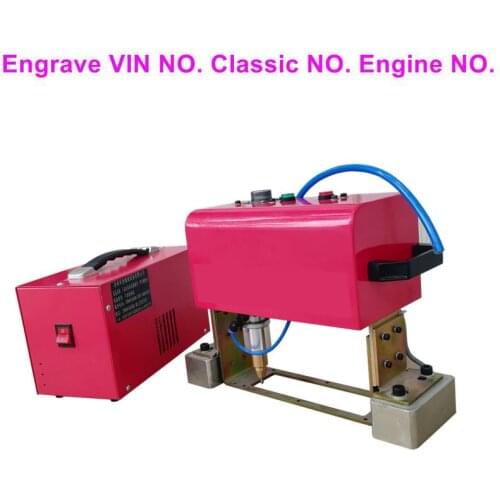 High precision hot sale pneumatic marking desktop cnc rotary dot peen marking machine for metal tube 140*40mm