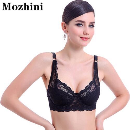 Mozhini Sexy Push Up Bra Underwear Women Thin Padded Lace Comfortable Bra Lingerie Intimates Underwear Bras for Women Gather