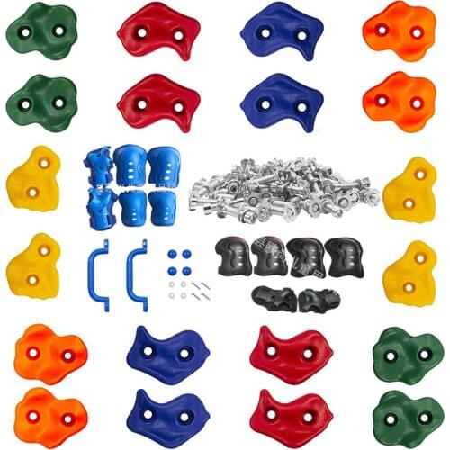 10 Rock Climbing Holds for Kids and Adults,Large Rock Wall Grips for Indoor and Outdoor Play Set DIY Children Playground Wall