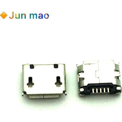 50Pcs/Lot Micro USB Female Socket 5pin SMD Short Needle Copper Shell Data Port Charging Port MK5P Mini Usb Connector