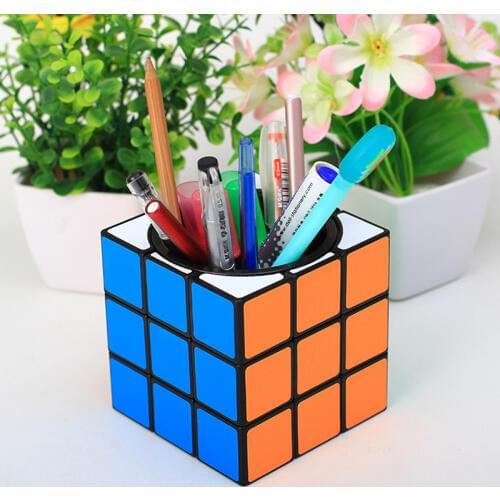 9.5CM Pen Holder Case Piggy Bank 3x3x3 Magic Cube Twist Puzzle Office Decoration Gifts Toys for Kids Adults 9.5CM