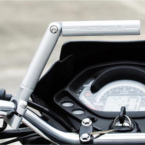 Aluminum Alloy MTB Bike Bicycle Handlebar Extender Lengthen Mount Lamp CNC Lightweight Flashlight Motorcycle GPS Phone Holder