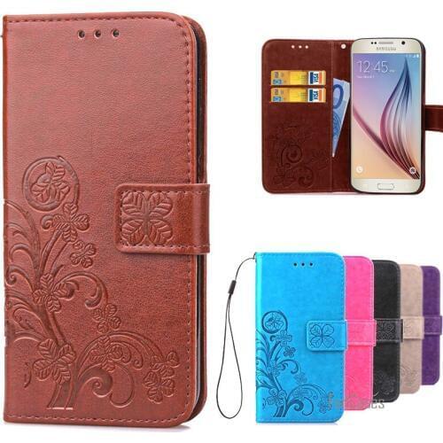 For Cover Samsung Galaxy S6 G9200 Wallet Style Flip Leather Wallet Case With Card Slots Cell Phone Bag For Samsung S6 S 6 couro