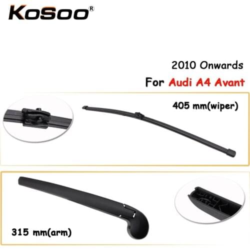 KOSOO Auto Rear Car Wiper Blade For AUDI A4 Avant,405mm 2010- Rear Window Windshield Wiper Blades Arm,Car Accessories Styling