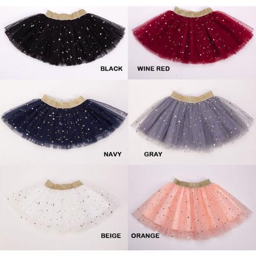 Girls pettiskirt baby tutu skirts tulle puffy skirts toddler/infant Five Stars skirt princess Summer Childrens Clothing