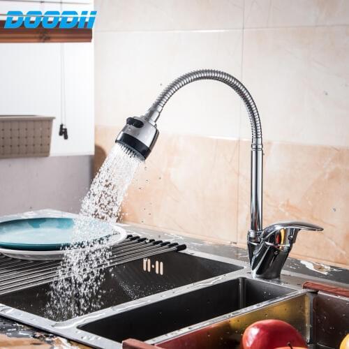 DooDii Free shipping 360 Degree Kitchen Faucet Mixer Hot And Cold Kitchen Tap washing Kitchen Sink Kitchen Faucets