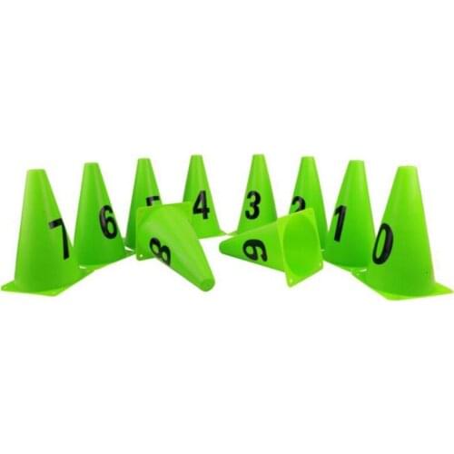 Soccer Training Cone 10 Pcs 23cm Soccer Training Marker Football Sign Bucket Road Cone Obstacles Roadblocks Soccer Sport