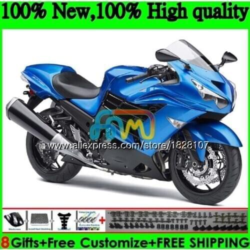 Injection For KAWASAKI ZX-14R ZX14R 12 Pearl blue 13 14 15 16 17 24BS.34 ZZR1400 ZX 14R 2012 2013 2014 2015 2016 2017 Fairing