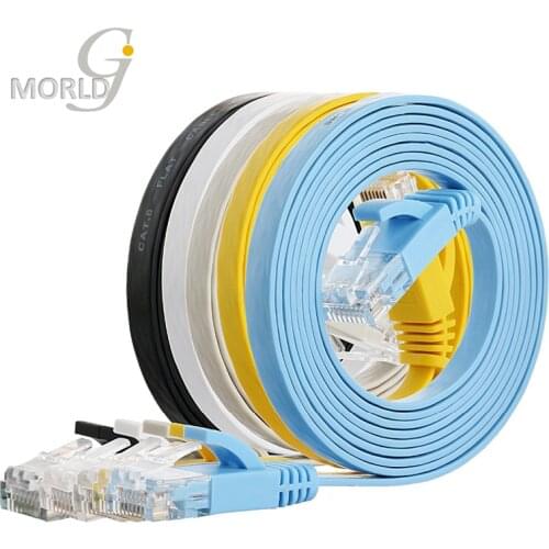 Wire Cable Cat6 flat Lan Cable UTP RJ45 Network Cable Patch Cord for Router Laptop Ethernet Cable