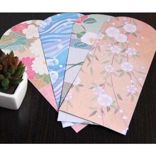 50pcs/lot Japanese Style And Painted Envelopes For Card Wedding Invitation Photo Storage Christmas Gift Free Shipping 218*110mm