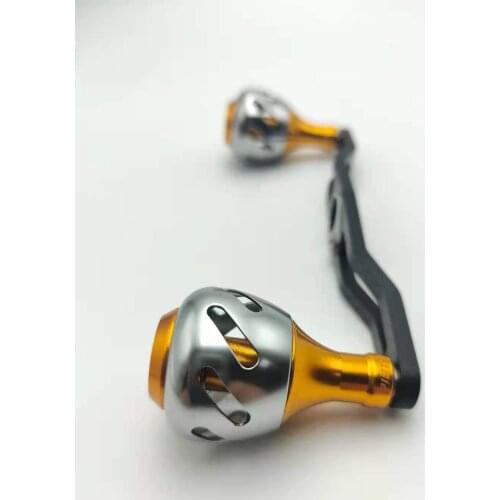 LinMoFish 130mm Luya fishing wheel professional modification 53g, oblique hole ball fishing handle in a variety of colors