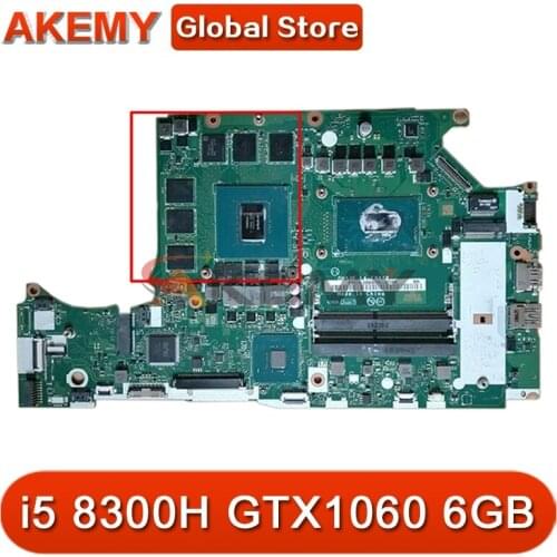For ACER Predator Helios PH317-52 PH315-5 A717-72G laptop motherboard DH53F LA-F991P CPU i5 8300H GTX1060 6GB test Ok Mainboard
