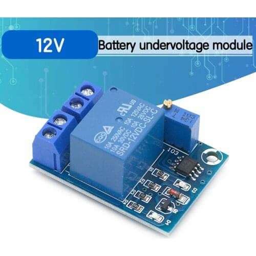 DC 12V Battery Undervoltage Low Voltage Cut off Automatic Switch Recovery Protection Module Charging Controller Protection Board