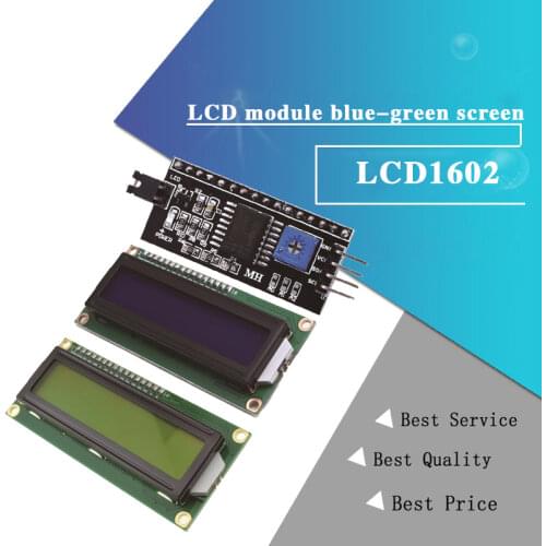 1PCS/lot LCD module Blue Green screen IIC/I2C 1602 for arduino 1602 LCD UNO r3 mega2560 LCD1602
