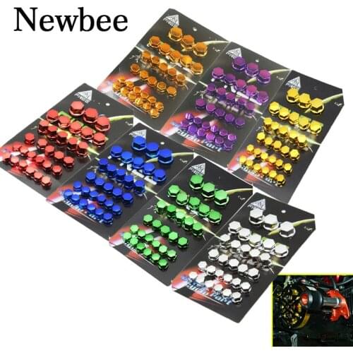 Newbee Motorcycle Screw Nut Bolt Cap Cover Decoration Centro Motorbike Ornamental Mouldings For Yamaha Kawasaki Honda BMW KTM