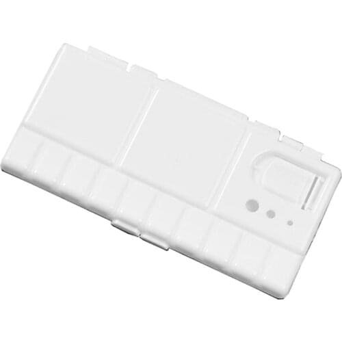 2021 New White Plastic Paint Palette Box Watercolor Tray With 25 Grids Flip Folding Art Tool Supplies