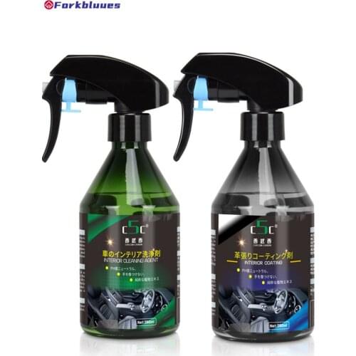 Car Interior Cleaner Leather Spray Plastic Refresher Coating Seat Sofa Dashboard Upholstery Refurbishing Repair Auto Accessories