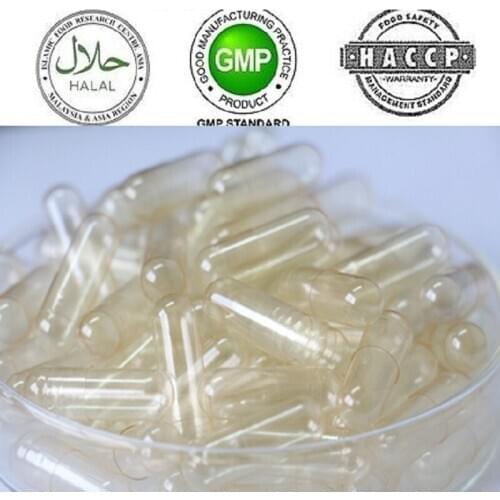1# 10000pcs clear transparent Seperated HPMC Vegetarian empty capsule/HPMC Vegetarian Celloluse empty capsule/Tattoo accessories