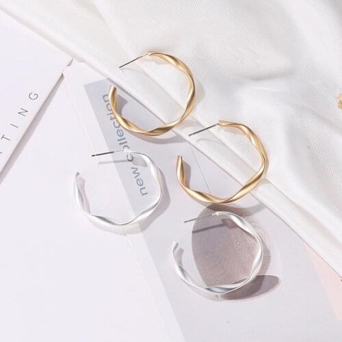 2Pairs Women Fashion Matte Circle Hoop Leverback Earrings Party Jewelry Gift 2020 Female Wedding Fashion Jewelry