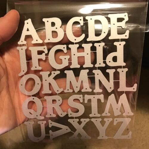English Letters Dies scrapbooking New Arrival Metal Cutting Dies New 2020 Alinacrafts Design Craft Dies Card