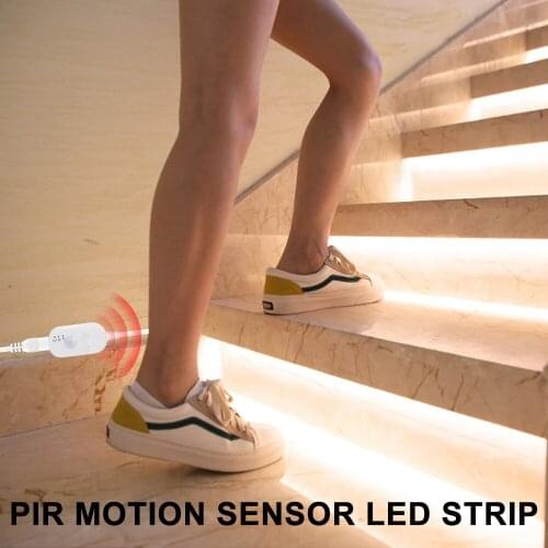Stair Closet 5V PIR LED Light with Waterproof Sensor Light Wireless Motion Kitchen Cabinet Light LED Light USB Interface LED