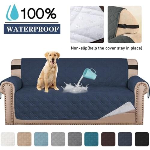 Waterproof Sofa Cover Anti-slip Sofa Covers for Living Room Dog Pet Sofa Slipcover Corner Couch L Seats Cover Protector 1/2/3/4