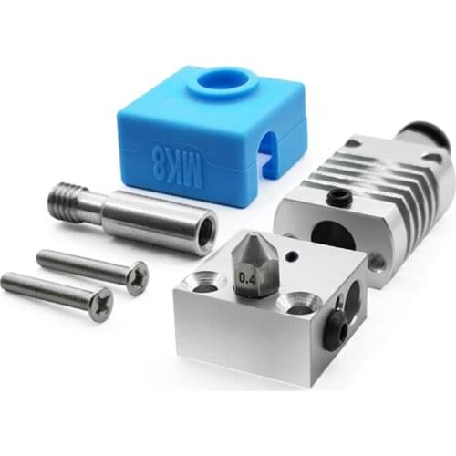 1Set 3D Printer Parts All Metal Hotend Extruder Kit for CR-10 CR-10S Ender 3/3S Printers 1.75Filament/0.4MM Nozzle
