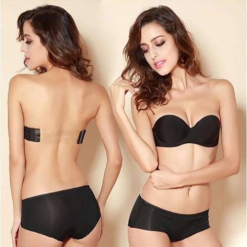 1pcs Strapless Bra Woman Seamless Bras One-Piece Push Up Underwear For Woman Lingerie Transparent Shoulder Strap New BANNIROU